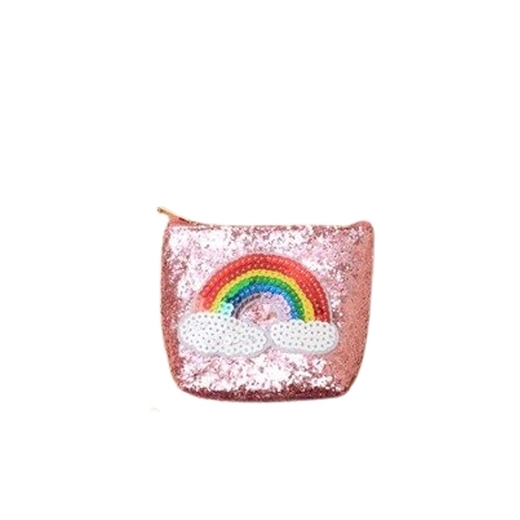 Billede af Molly & Rose Glitter regnbue pung - 1 stk.